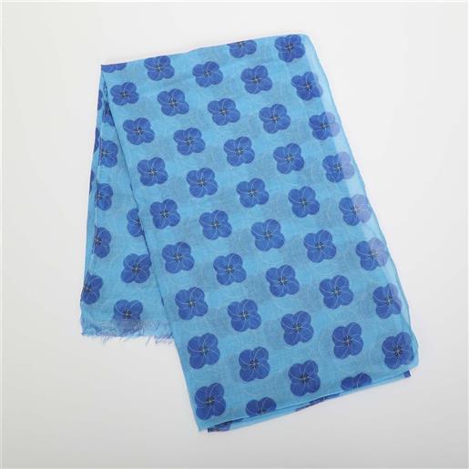 MIMI'-MUA' foulard mimi mua con fiori geometrici