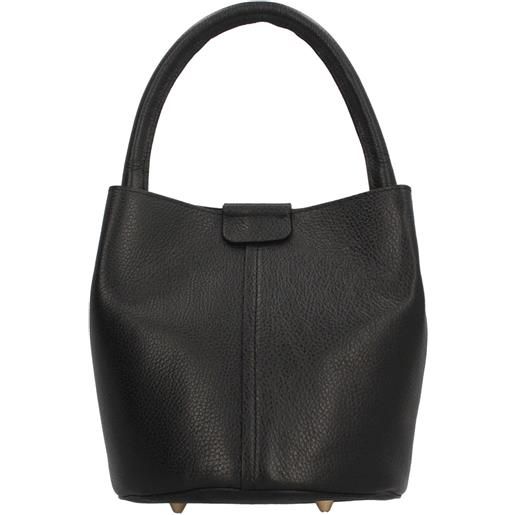 MADE IN IT borsa a secchiello in pelle made in italy