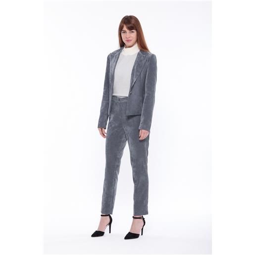 Giò Fashion Bacoli pantalone sigaretta in velluto mimi mua con elastico