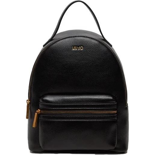 Liu jo zaino capiente con chiusura zip e dettagli logati