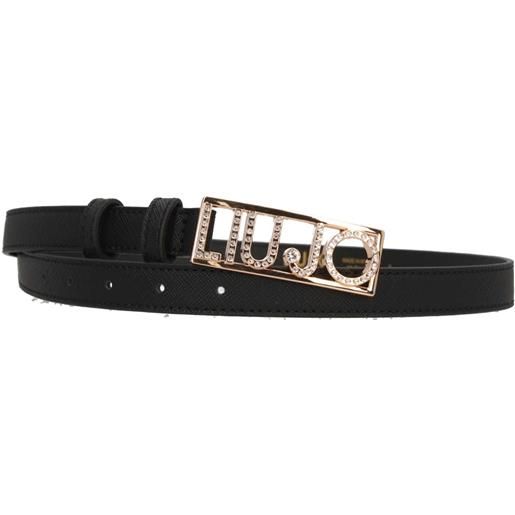 LIU JO eleganza senza tempo: cintura classica con fibbia monogramma