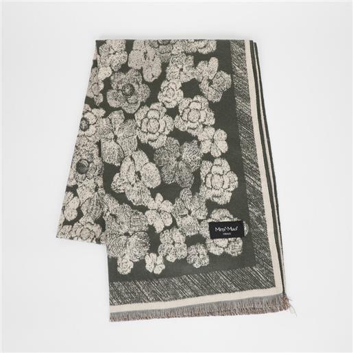 MIMI'-MUA' sciarpa donna mimi mua con fantasia floreale a contrasto