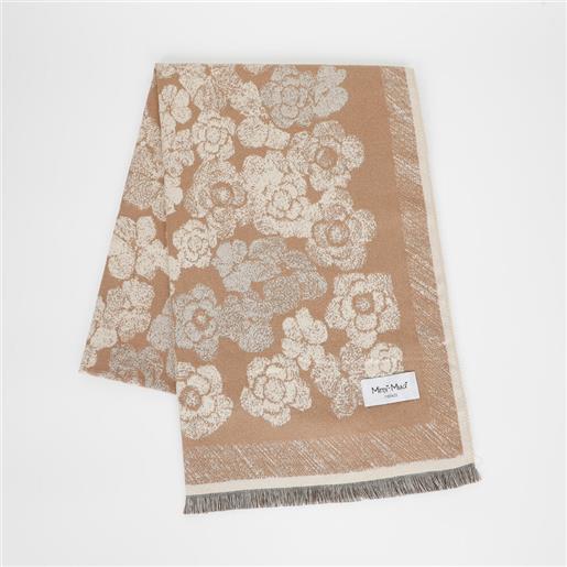 MIMI'-MUA' sciarpa donna mimi mua con fantasia floreale a contrasto