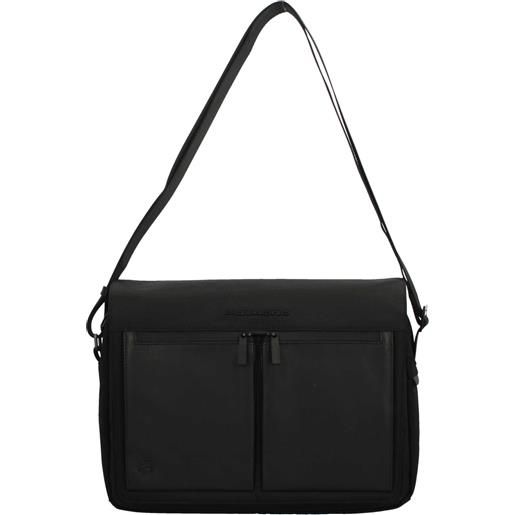 PIQUADRO cartella piquadro con scomparto per laptop e tracolla regolabile - eleganza e praticità per il lavoro