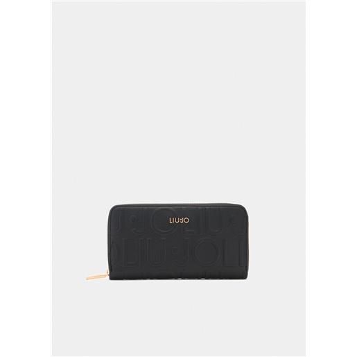 LIU JO portafoglio liu jo grande logato zip around
