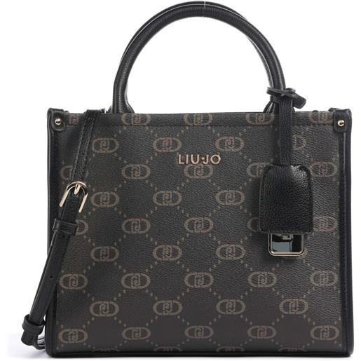 LIU JO borsa liu jo a mano con tracolla e logo all over