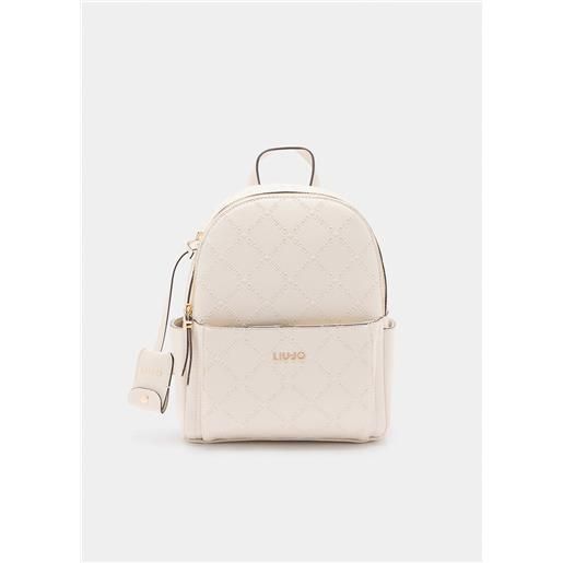 LIU JO zaino liu jo compatto con logo in rilievo e tasche laterali