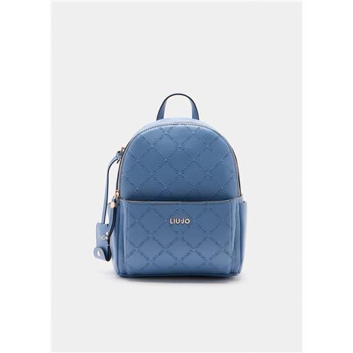 LIU JO zaino liu jo compatto con logo in rilievo e tasche laterali
