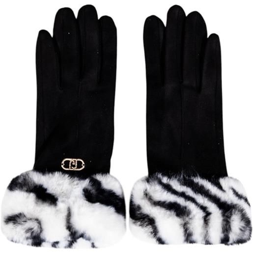 LIU JO guanti liu jo con polsini in eco-pelliccia