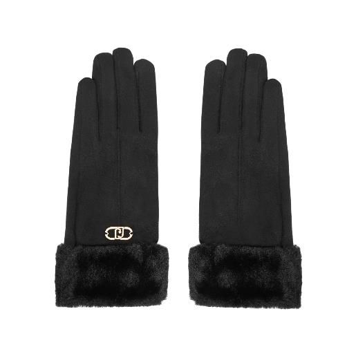 LIU JO guanti liu jo con polsini in eco-pelliccia