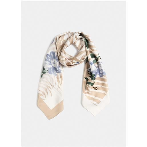 LIU JO foulard liu jo stampa animalier patchwork