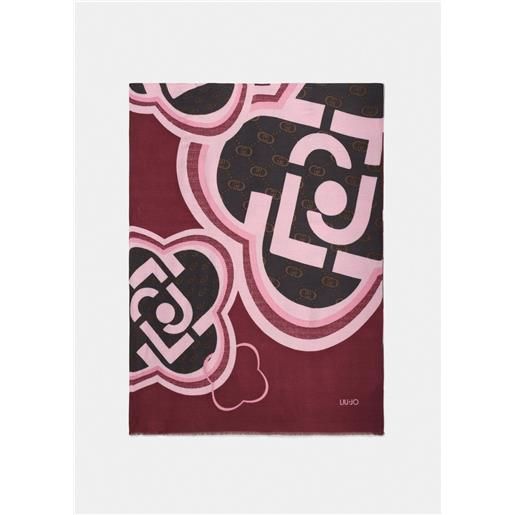 Liu jo foulard con maxi logo grafico