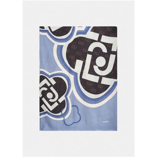 Liu jo foulard con maxi logo grafico