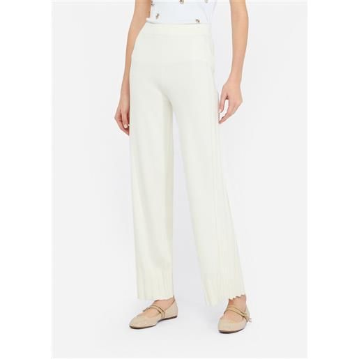 LIU JO pantaloni liu jo in maglia a gamba larga