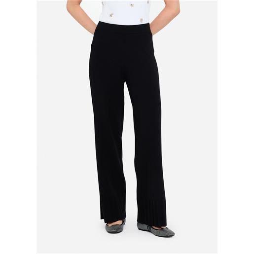LIU JO pantaloni liu jo in maglia a gamba larga