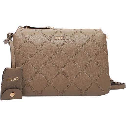 LIU JO borsa a tracolla liu jo con logo in rilievo e portachiavi
