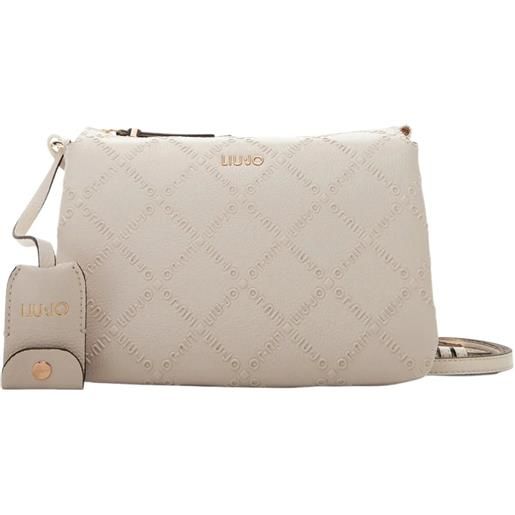 LIU JO borsa a tracolla liu jo con logo in rilievo e portachiavi