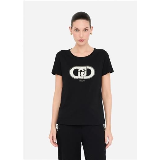 LIU JO t-shirt liu jo con logo gioiello