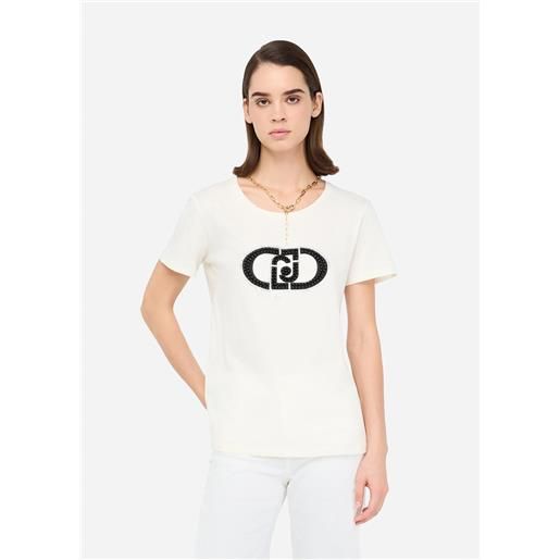 LIU JO t-shirt liu jo con logo gioiello