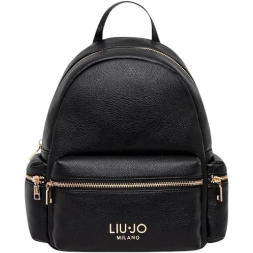 LIU JO zaino liu jo con tasche e logo frontale