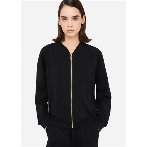 Liu jo tuta completa con felpa zip e pantaloni relaxed