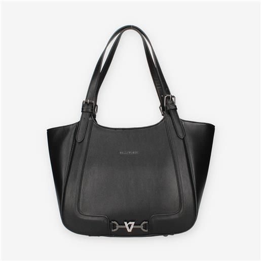 Valleverde 96221-nero borsa a spalla nera da donna