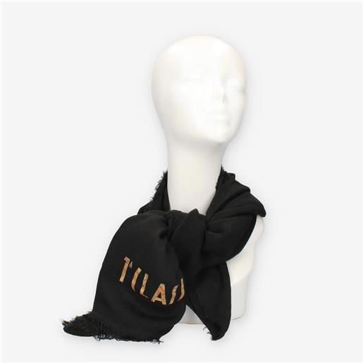 Alviero Martini Prima Classe ks594-1784-0001 stola nera con logo geo classic