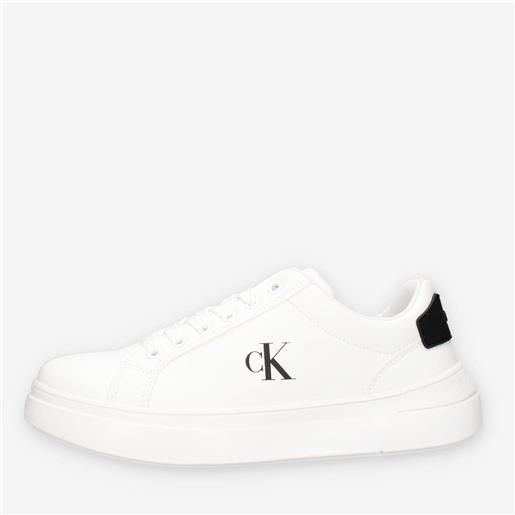 Calvin Klein v3x9-83167-1355x002 sneaker bassa allacciata bianco/nero