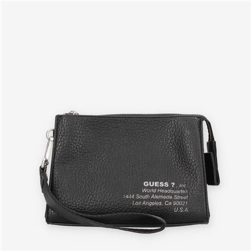 Guess pmnylgp5438-bla new york pochette nera da uomo