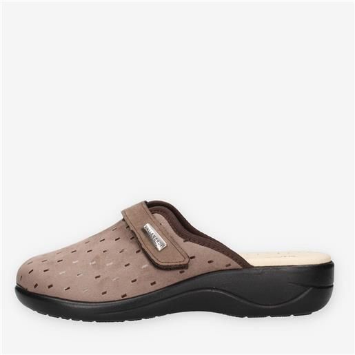 Valleverde 37304-taupe pantofole taupe da donna