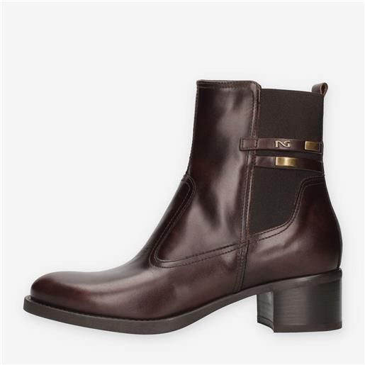 Nero Giardini i513841d-300 stivaletti testa di moro con tacco