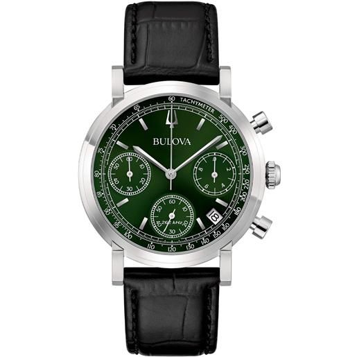 Bulova 96A217 – Orologio Uomo Analogo Con Cinturino In Pelle, Cassa Acciaio 42mm, Vetro Zaffiro, Movimento Meccanico