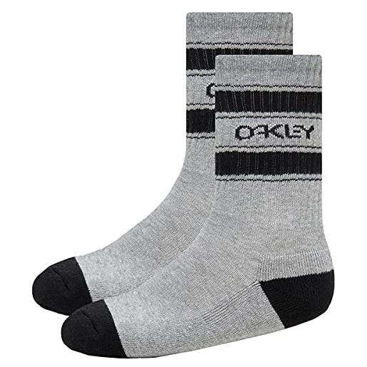 Oakley mens (3 pcs) b1b icon socks 3 pcs , new granite hthr, medium us