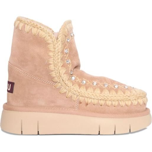 Mou Kids stivali bounce con decorazione - toni neutri