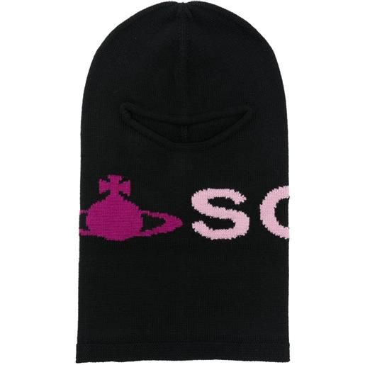 Vivienne Westwood passamontagna initial - nero