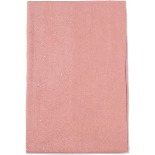 Faliero Sarti sciarpa kundy con frange - rosa