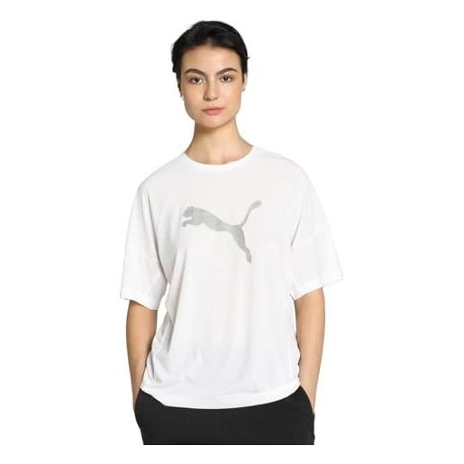 PUMA maglietta grafica evostripe, tee unisex-adulto, colore bianco, m