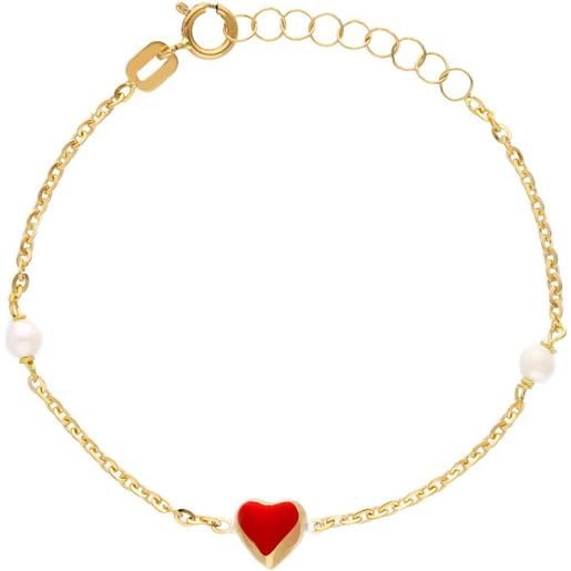 ORO&CO bracciale bimba cuore in oro giallo