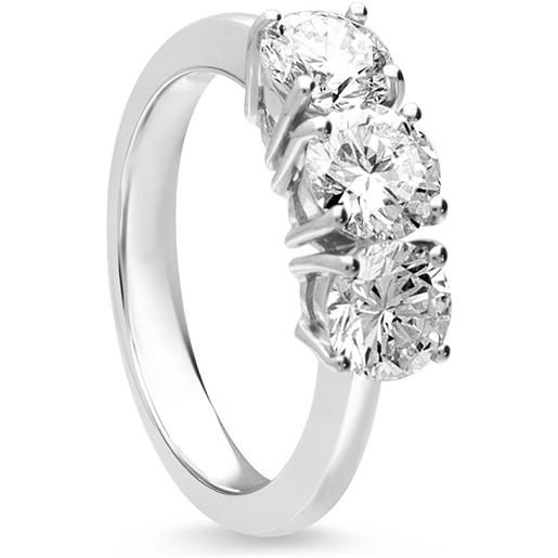 ALFIERI & ST. JOHN anello trilogy alfieri & st john in oro bianco con diamanti ct 2,11 colore g purezza si1 misura 15