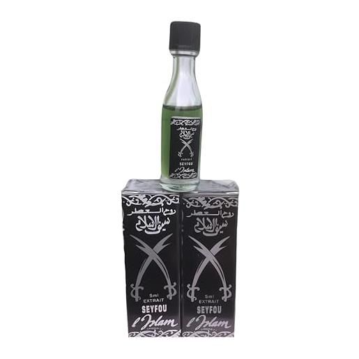 Générique seyfou l'islam -olio di profumo - rituale - spirituale - protezione, malocchio lotto di 2. 