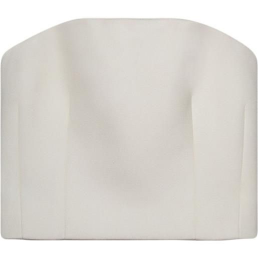 WARDROBE.NYC top in stile corsetto - toni neutri