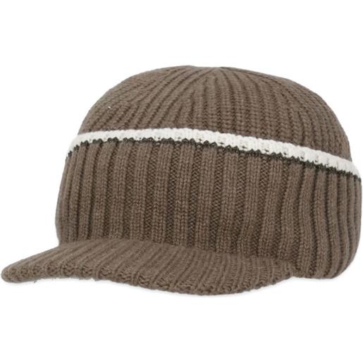 Brunello Cucinelli cappello a coste - marrone