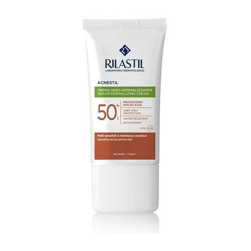 Rilastil sun system acnestil crema solare spf 50+ pelle acneica 40 ml