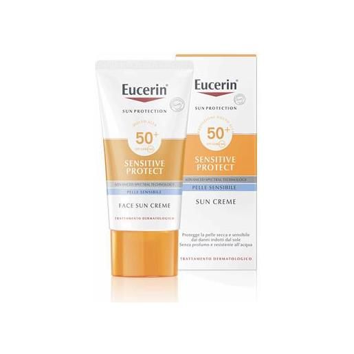 Eucerin sun crema sun viso sfp 50+ pelle normale a secca 50 ml
