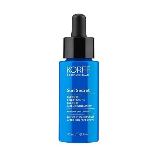 Korff sun secret gocce viso doposole idratanti e riparatrici 30 ml