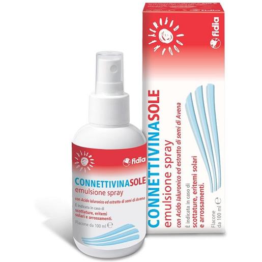 Fidia connettivina. Sole 100 ml emulsione spray per scottature, eritemi solari e arrossamenti cutanei