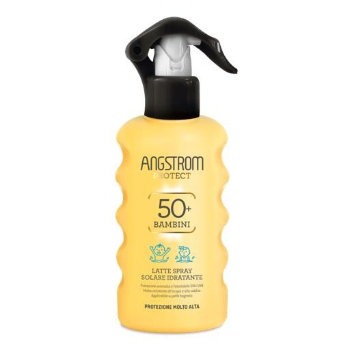 Angstrom kids latte solare spray idratante spf 50+ protezione bambini 175 ml