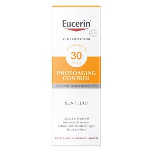 Eucerin sun fluid anti-età crema solare viso fp 30 protezione alta 50 ml