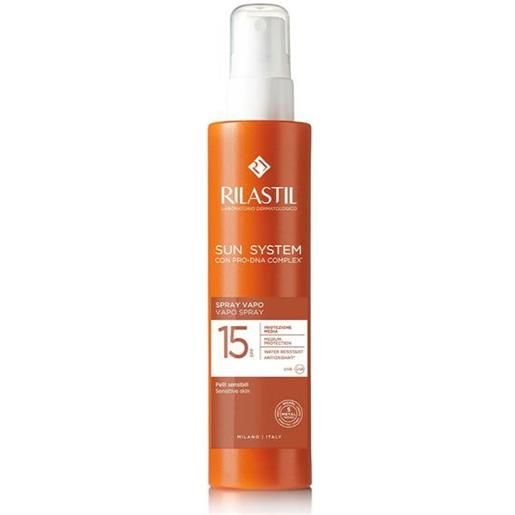 Rilastil sun system spray solare spf 15 protezione corpo 200 ml