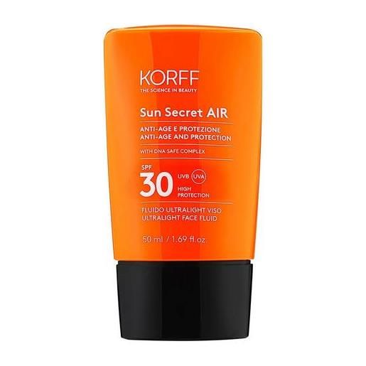 Korff sun secret air fluido viso spf30 50 ml
